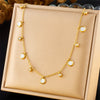 316L Stainless Steel Zircon Love Star Flower Tree of Life Eye Necklace Girl Neck Chain Jewelry Gift - Image 10
