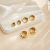 Minimalist Huggie Hoop Earrings in Stainless Steel 6mm to 14mm - Image 4