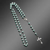 Vintage Cross Necklace Rosary Beads Chain Jesus Crucifix Virgin Mary Pendant Chain Jewelry Necklace - Image 2