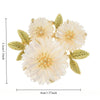 Daisy Flower Brooch with Layered Petal Details - Image 9