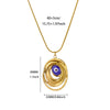 Zircon Hamsa Hand Evil Eye Pendant Necklaces For Women Gold Plated Stainless Steel Necklace Boho Aesthetic Jewelry Gift - Image 8