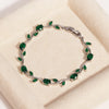 Leaf Branch Bracelet with Cubic Zirconia Details in Gold-Tone or Silver-Tone - Image 10