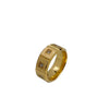 European and American style square textured stainless steel ring, high-quality jewelry, wedding party accessories - Image 5