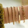 Five-Piece Resin Bead Bracelet Set with Round Charms and Elastic Bands - Image 50
