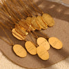 Stainless Steel Month Pendant Necklace in Gold-Tone - Image 4