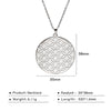 Flower of Life Sacred Geometry Necklace Stainless Steel Mandala Neck Chain Women Men Vintage Universal Spiritual Jewelry - Image 11