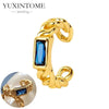1PC Plated Gold Ear Cuff Earrings Ear Clip for Women Purple/Green/Turquoise No Pierced Earrings Jewel - Image 12