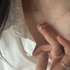 Bead Pendant Necklace in Silver-Tone - Image 3