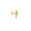 1PC Silver Vintage Threaded Flat Back Cartilage Stud Earring Sun Shell Fish Flower Knot CZ Piercing Jewelry - Image 8