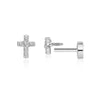 1PC Silver Horse Eye Zircon Crown Tassel Puncture Thread Flat Earring For Women Long Cartilage Chain - Image 9