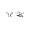 silver butterfly cherry blossom jewelry Valentine's Day/birthday girlfriend gift ring earrings necklace - Image 36