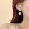 Pearl and Stone Drop Earrings in Gold-Tone or Silver-Tone - Image 3