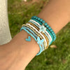 9pcs/set Bohemian Butterfly Flower Pendant Bracelet for Women Handmade Rice Beads Stacked Bracelet Summer Beach Party Jewelry - Image 1