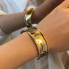 YoLuo Jewelry Vintage Temperament Metal Irregular Open Bracelet For Women Party Gifts Simply Accessories - Image 2