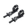 Drop Cross Earring Mens Egyptian Ankh Michael Hang Dangle Earrings Black Stainless Steel Male Punk Jewelry - Image 5