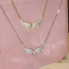 Angel Wing Pendant Necklace Y2K Sparkling Wing Collarbone Chain Elegant Jewelry Accessory for Women Wedding Party Choker - Image 2