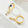 Silver Gradient Blue Bubble Drop Earrings Women Earrings Charm Versatile Party Jewelry Gifts - Image 3