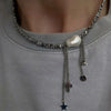 Elegant Irregular Ccb &Pink Stone Beads Chain Heart Pendant Necklace For Women Choker Dinner Party Valentine's Jewelry - Image 9