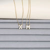 Bubble Letter Necklaces for Women Zirconia Initials Pendant Gold Plated Stainless Steel Chain Jewelry Gifts Monther's Day Gifts - Image 4