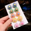 clip on earing girls children Pink jewelry child clip earrings Butterfly Shell Star flower ear clip for kids gift 5 Pairs - Image 5