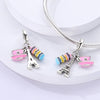 Charms Silver Travel Rome Paris Italy Plane Dangle Charms Fit Pan Bracelet Beads Making Pendants Jewelry - Image 4