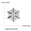 Rhinestone Snowflake Brooch for Women Unisex Pearl Flower Pins Banquet Party Backpack Gifts Jewelry Accessories - Image 22