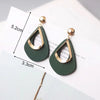 Green Color Hanging Earrings for Women Crystal Wedding Jewelry Imitation Pearl Drop Earrings Boucle Oreille - Image 3