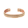 Vinterly Copper Bracelets Magnetic Adjustable Braided Cuff 12mm Bangles Soft Metal Resizable Jewelry Men Women - Image 8