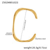 316 Stainless Steel Gold-Plated Shiny Zircon Square Cuff Bracelet Women's Double-Layer Openwork Star Heart Thick Bangle Jewelry - Image 11