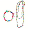 Bohemian Double-Layer Beaded Necklace with Irregular Stone Beads and Long Sweater Chain - Image 26