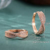 Sparking Inlaid Synthetic Zircon Golden Plated Hoop Earrings Women Daily Wedding Jewelry Accessories - Image 5