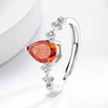 Silver Gemstone Ring for Women, Adjustable Statement Ring, Elegant Jewelry,Gift for Birthday Wedding Party - Image 2