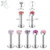 ZS 6-13PCS/LOT 16G Stainless Steel Lip Labret Piercing Set Crystal Monroe Lip Stud Ear Tragus Helix Cartilage Piercing 6/8/10mm - Image 30