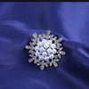 Christmas Classic Rhinestone Snowflake Brooches for Women Pearl Ice Crystal Pins Office Party Friend Year Gifts Accessories - Image 9