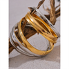 60mm 316L Stainless Steel Round Smooth Bracelet Bangle Women Minimalist Gold Color Texture Charm Jewelry - Image 5
