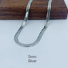 Stainless Steel Snake Chain Necklace in 2 mm to 5 mm Widths - Image 10