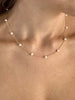 Dainty Imitation Pearl Necklace For Women Stainless Steel Multiple Pearl Chain Necklace Wedding Bride Christmas Jewelry Gift - Image 3