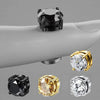 Punk round Zircon Magnetic Ear Studs Crystal CZ Non Piercing Jewelry for Men And Women Strong Magnet Clip Earrings - Image 4