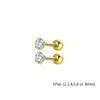 Stainless Steel Screw-Back Piercing Stud Set with 2 mm to 8 mm Details - Image 8