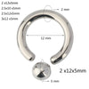 Titanium Captive Bead Rings Pierc Nose Ring large size Earring 12G 2mm 3mm Bcr Hoop Rings punk Piercing Body Jewelry - Image 6