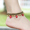 Bohemian Ankle Bracelets for Women Teen Girls, Handmade Anti Vintage Stone Beaded Chain Bells Anklet Foot Jewelry - Image 4
