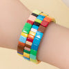 Colorful Acrylic Bead Bangle Set in Multiple Designs - Image 20