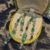 Bilincolor Green Long Cubic Zirconia Earring for Women Wedding - Image 1