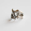 Silver Skeleton Head Gothic Adjustable Rings For Women Jewelry Accessories Jewellery Argent - Image 4