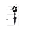 2pcs Stainless Steel Dragon Coil Sword Pendant Drop Hoop Earrings Unique Punk Hip Hop Style for Men Women Daily Wear Jewelry - Image 6