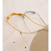 Minimalist Stainless Steel Pendant Necklace Gold Pvd Plated Metal Individualistic Collar Jewelry - Image 6