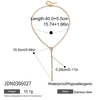 Stainless Steel Y-Shaped Pendant Necklace with Stone Details - Image 14