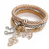 3Pcs Heart Bracelet Set For Women Crystal Owl Lock Key Music Sign Butterfly Elephant Charm Bangle Party Jewelry Gift - Image 8