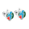 316L Surgical Steel Earrings Cute Style Silver Color Screw Back Oil Dripping Stud Earrings Body Piercing Jewelry Party - Image 9