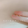 Korean Minimalism Gold Color Small Leaf Butterfly Stud Earrings for Women Daily Wear Ear Girls Pierc Gifts - Image 12